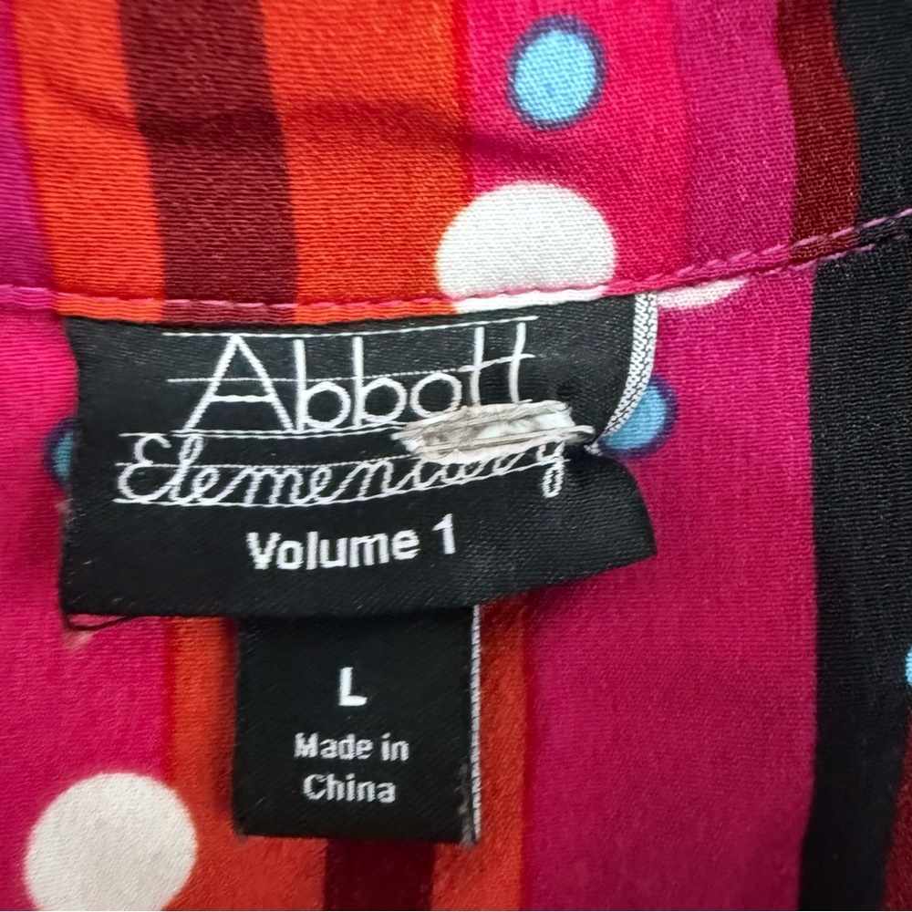 Abbott Elementary Striped Polka Dot Maxi Dress - Picture 5 of 7